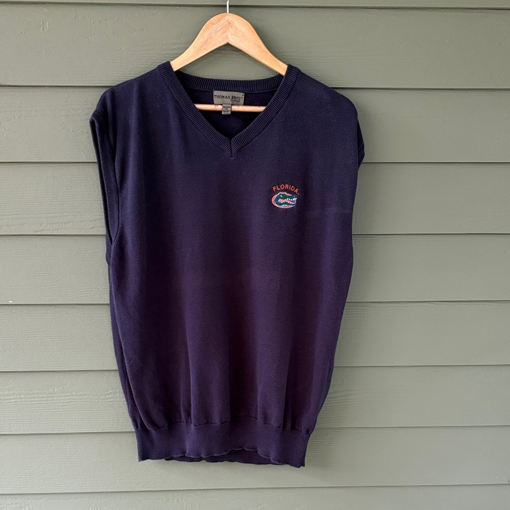 Men's V-Neck Navy Sweater Vest